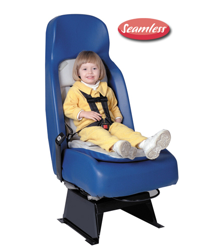 EVS 1850 Vac-form, Seamless Child/Attendant Seat with Two Point Belt