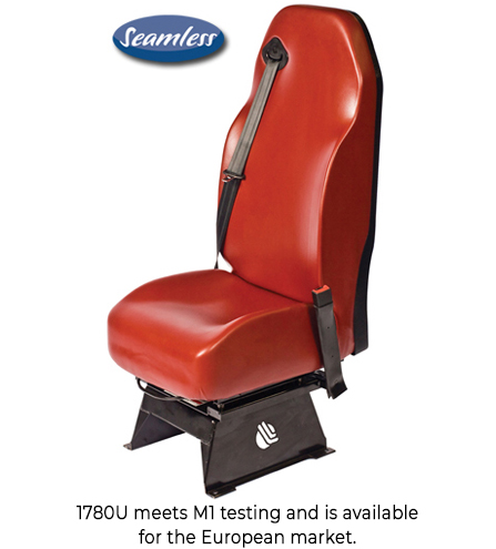 EVS 1780U Vac-formed, Seamless Attendant Seat for the European Market